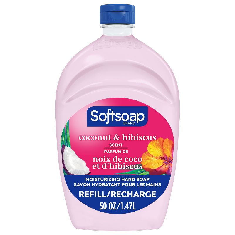 Softsoap Moisturizing Liquid Hand Soap Refill - Coconut &#38; Hibiscus - 50 fl oz, 1 of 17