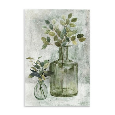 Stupell Industries Herbal Plants with Green Leaves, 13" x 19"