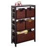 42" 5pc Wire Baskets with Wide Shelf Espresso - Winsome - image 4 of 4