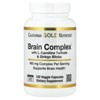 California Gold Nutrition Brain Complex with L-Carnitine, Ginkgo Biloba, Phosphatidylserine, and Choline, 120 Veggie Capsules - 2 of 4