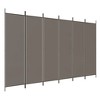 vidaXL 6-Panel Room Divider Anthracite 118.1"x78.7" Fabric - 2 of 4