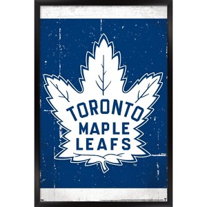 Trends International NHL Toronto Maple Leafs - Retro Logo 16 Framed Wall Poster Prints - 1 of 4