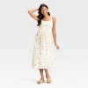 Women's Smocked V-Waist Midi Dress - A New Day™ - 3 of 3