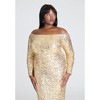 ELOQUII Off The Shoulder Sequin Column Dress - 4 of 4
