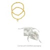 Adornia 14k Gold Plated Pair of Bead Bracelets with Crystal Charm - 3 of 3