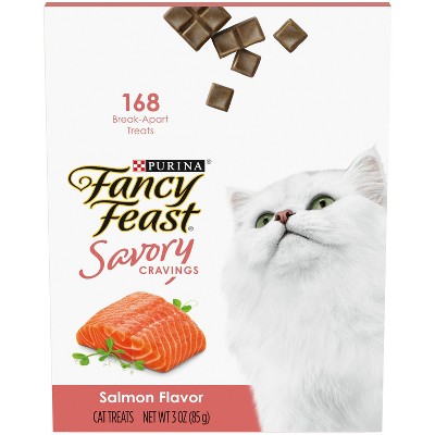 Photo 1 of *EXPIRES JAN 2024* Fancy Feast Salmon Savory Cravings Dry Holiday Cat Treats - 3oz