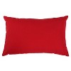 11.5"x18.5" 'Merry & Bright' Dachshund Lumbar Throw Pillow Red - Pillow Perfect: Cotton Fabric, Indoor Use, Weather-Resistant - 2 of 3