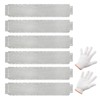 WELLFOR 6pc Rectangular Metal Outdoor Garden Bed with Saw Teeth Silver 0.1"x43.5" - 2 of 4
