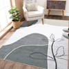 COZONY Modern Abstract Washable Area Rug with Non-Slip Backing, Stain Resistant Contemporary Carpet for Dining Room and Bedroom - 4 of 4