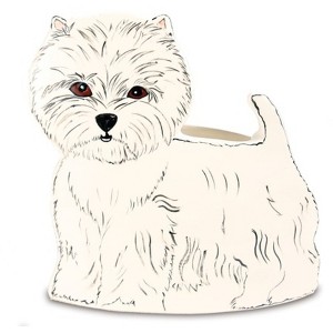 Pavilion Gift Company - Dee Oh Gie - West Highland - 9.25" x 9" Dog Planter Vase - Decorative Vases - 1 of 4