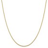 Black Bow Jewelry 1.25mm 14k Yellow Gold Diamond Cut Oval Open Cable Necklace Chain - 3 of 4