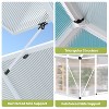6x7ft Outdoor Greenhouse, Green Houses for Outside Walk-in Kit with Roof Vent, Polycarbonate Greenhouse - 4 of 4