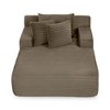 GDFStudio Kitto Corduroy and Compression Sponge 65"D Chaise Lounge - 2 of 4