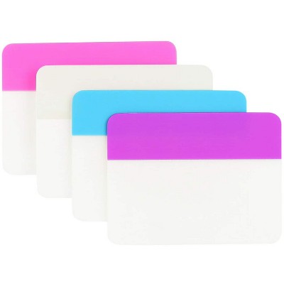 Assorted Pastel Self-Adhesive Filing Tabs, 2 x 1.5 Inches, 24 Pack