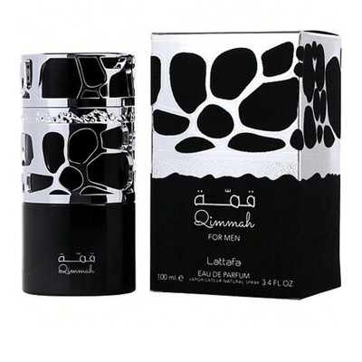 Lattafa Qimmah By Lattafa Men Cedar, Agarwood, Vetiver, Patchouli, Sage  Eau De Parfum Spray 3.4 Oz