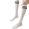 Anna-Kaci 3-Pack Women's Over the Knee Sport Socks with Breathable Mesh Knit and Non-Slip Calf Support - 2 of 4