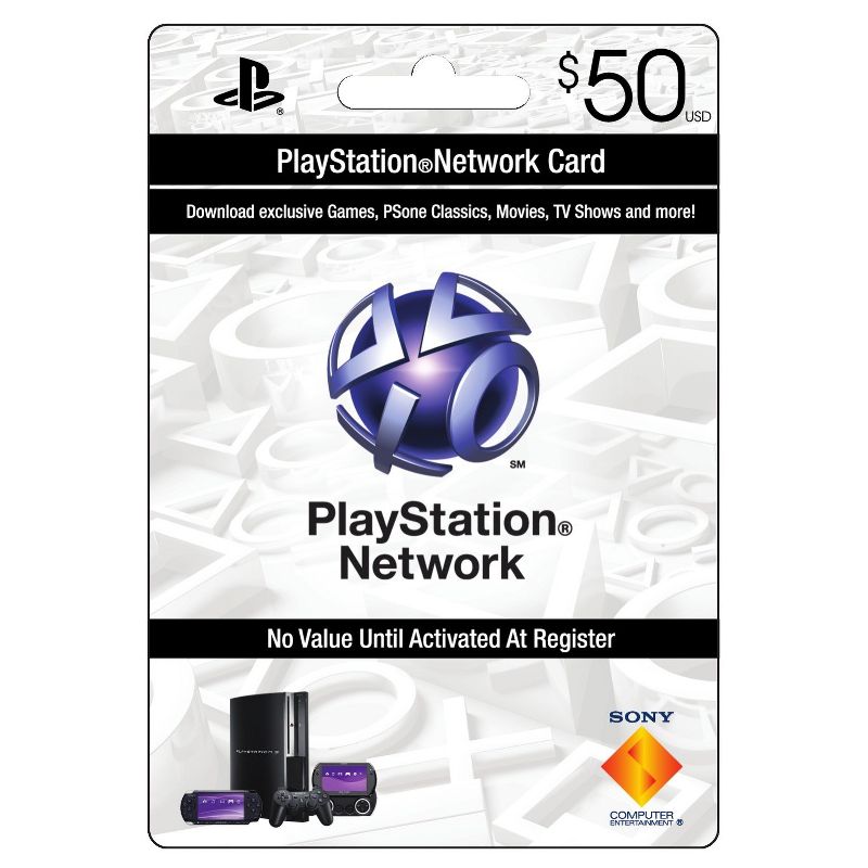 Sony PlayStation Network Card - $50, 1 of 2