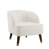 Christopher Knight Home Connor Contemporary Barrel Club Chair with Wooden Legs, 28" x 28"（Set of 2) - 4 of 4