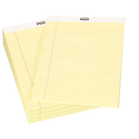 School Smart Legal Pad 8 1 2 X 11 3 4 Inches Canary 50 Sheets