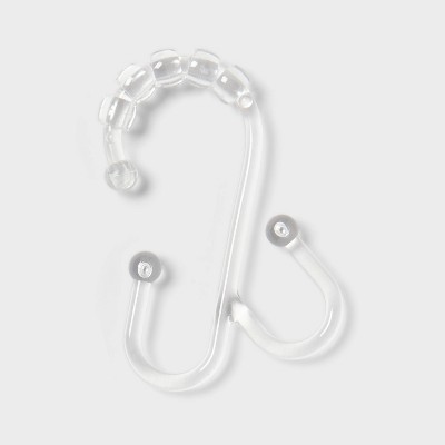 Double Hook Shower Ring Clear - Room Essentials™