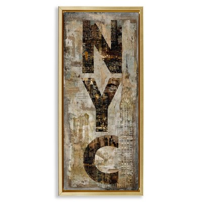 Stupell Industries New York City Montage Collage, 15" x 31"
