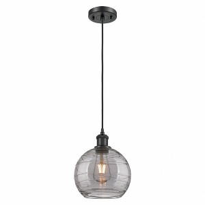 Ballston - 1 Light Athens Deco Swirl Mini Pendant In IndustrialStyle-10 Inches Tall and 8 Inches Wide - 1 of 1
