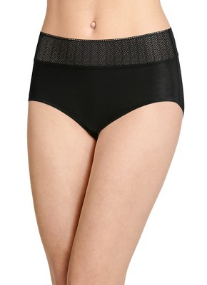 Jockey Women's Soft Touch Lace Modal Modern Brief S Black : Target