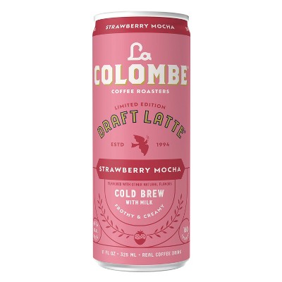 La Colombe Strawberry Mocha Draft Latte Coffee Drink - 11 Fl Oz Can ...