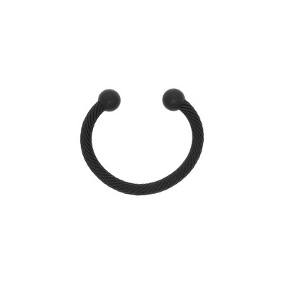 Matte Black Adjustable Metal Christmas Stocking Holder Set