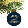 Brandeis University Judges Logo Mini Small Tiny Wood Christmas Tree Holiday Ornament - 3 of 4