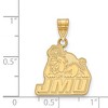 Black Bow Jewelry 10k Yellow Gold James Madison Dukes NCAA Medium Pendant - 2 of 3