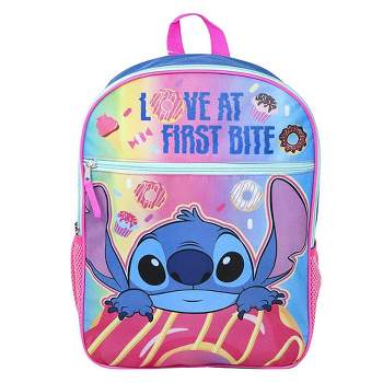 Bioworld Disney Stitch Love At First Bite 16 Inch Backpack