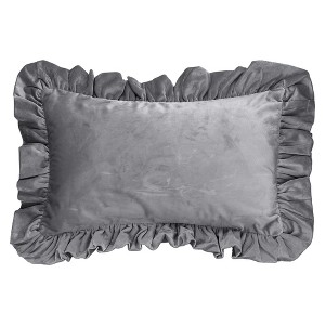 REGALWOVEN Scalloped Trim Outdoor Throw Pillow Covers for Sofa Living Room Home Decor 1 Pc - 1 of 4