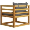 vidaXL Patio Chair with   Cushions Solid Acacia Wood - 4 of 4