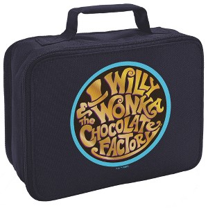 Willy Wonka And The Chocolate Factory Logo Insulated Soft Sided Lunch Box - 1 of 4