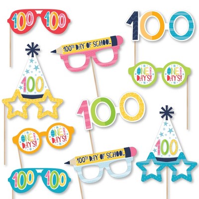 Big Dot of Happiness Back to School - First Day of School Classroom  Decorations and Photo Booth Props Kit - 20 Count