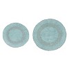 Radiant Bathroom Rugs Set, Washable Rug, Extra Soft and Absorbent bath Rug, Bath Mat Set, Bath Floor Mat Non-Slip, 2 Pcs Set(22+30), Sky Blue - 2 of 4
