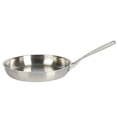 Babish 12.5-Inch Stainless Steel Non-Stick Fry Pan with Lid