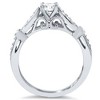 Pompeii3 5/8ct Vintage Round Diamond Engagement Ring 14K White Gold - 3 of 4