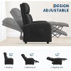 Clearance, Recliner Chair for Adults, PU Leather Adjustable Single Sofa with Side Pocket, Wide Arms, Tall Back, Padded Seat - 3 of 4