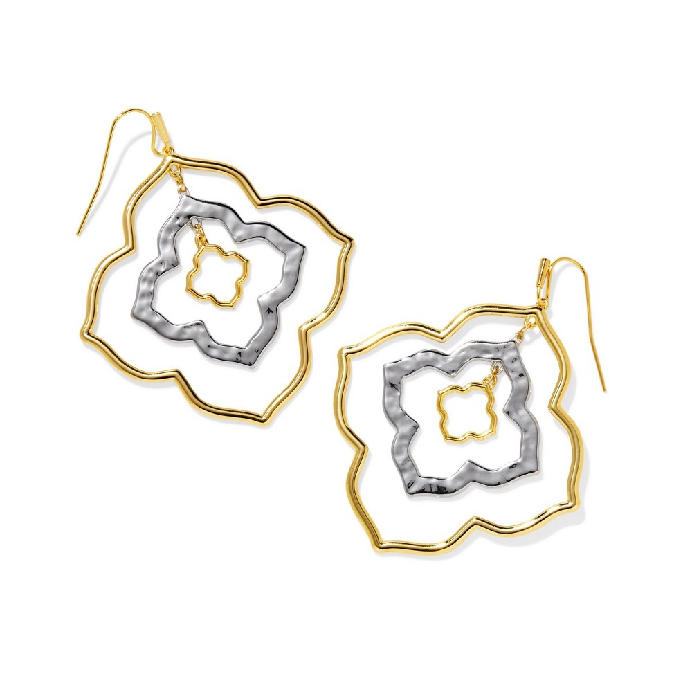 Kendra Scott Iris Statement Earrings - Gold/Silver -  91214434