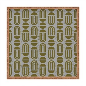 Holli Zollinger MACHA GEO MARINE 12" x 12" Square Bamboo Tray - Deny Designs - 1 of 2