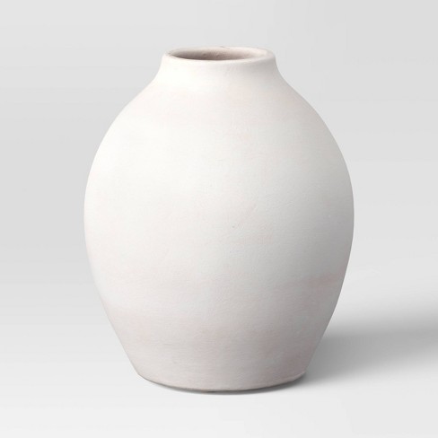 Large Ceramic Vase White - :