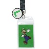 Nintendo Super Mario Luigi Lanyard ID Badge Holder with 2" Rubber Charm - 2 of 4