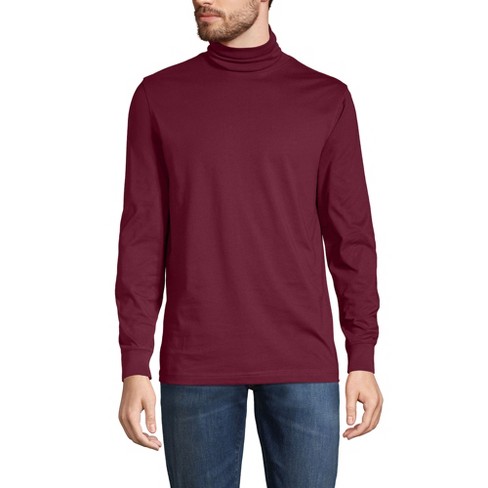 Lands End Men s Super t Turtleneck X Large Rich Burgundy Target