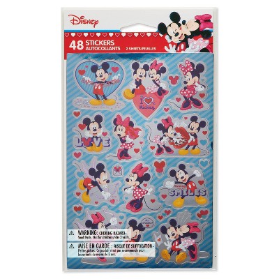 Photo 1 of 2 Pack 48ct Valentines Day Stickers Mickey Mouse