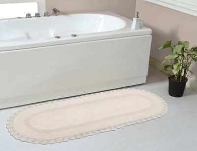 Hampton Crochet Collection Cotton Reversible Tufted Bath Rug - Home Weavers