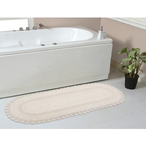 Hampton Crochet Collection Cotton Reversible Tufted Bath Rug - Home Weavers - 1 of 4
