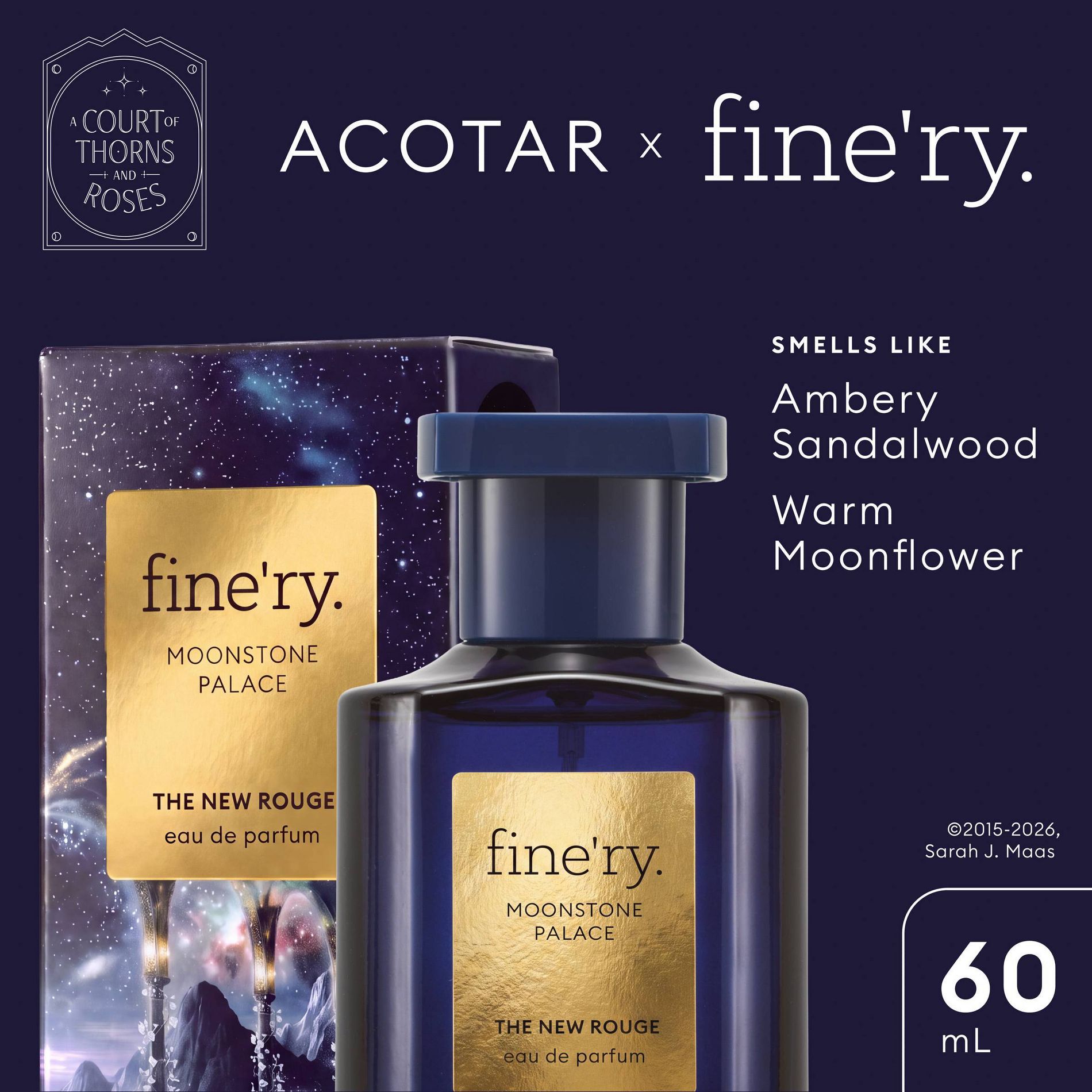 fine'ry. x ACOTAR Women's Perfume - The New Rouge - 2 fl oz