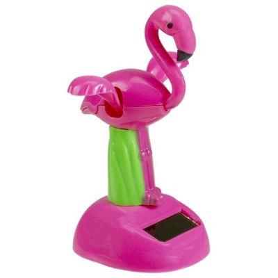 Ganz 4.5" Pink Solar Powered Flapping Frolicking Flamingo Figure